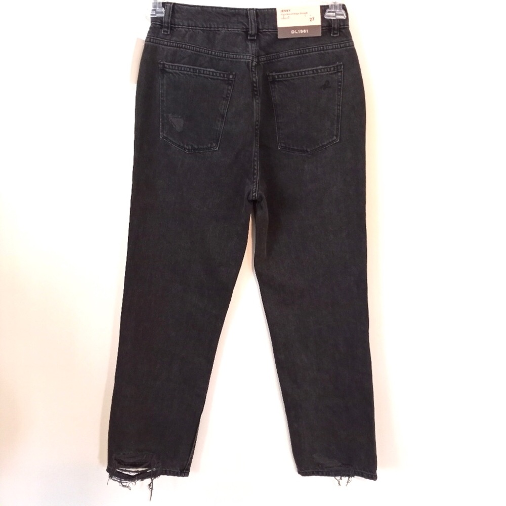 DL1961 Size 27 High-Rise Distressed Jeans - Grey/Black - Picture 4 of 12